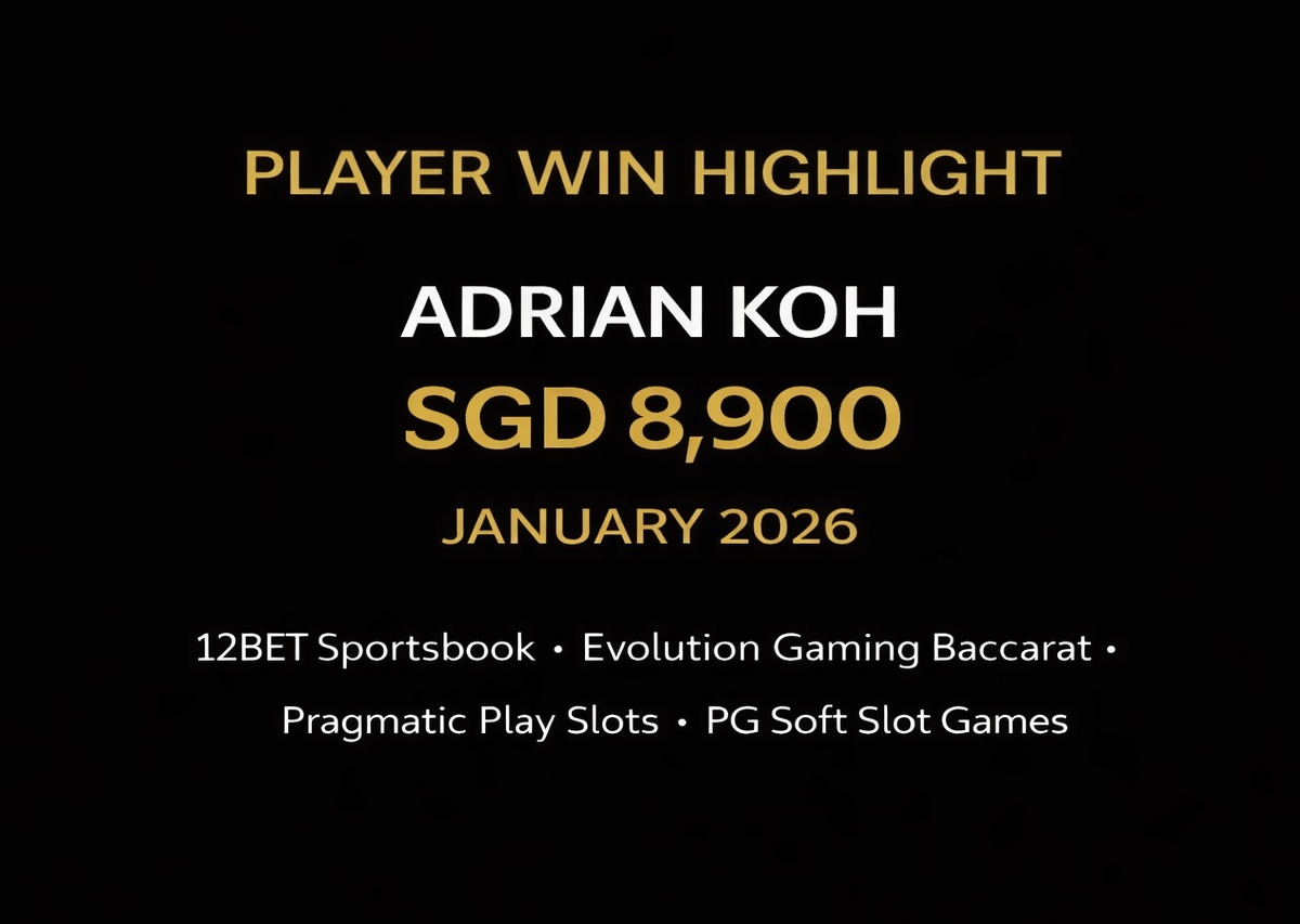 12BET VIP Player Adrian Koh